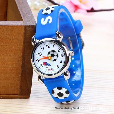 3D Jelly Football Whistle Silicon Watch for Primary School Kids