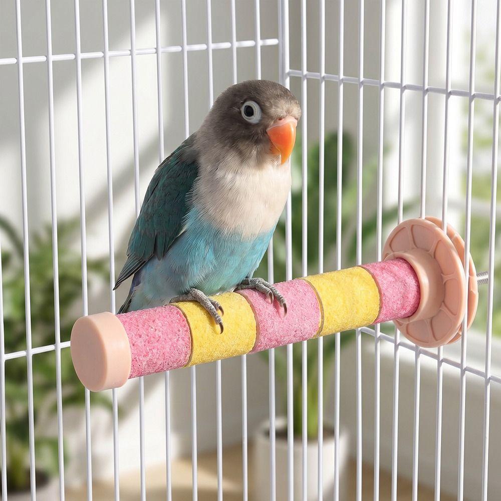 Frosted Perch Parrot Claw Grinding Rod Wear-resistant Bite Resistant Parrot Perching Station Stable Easy Installation