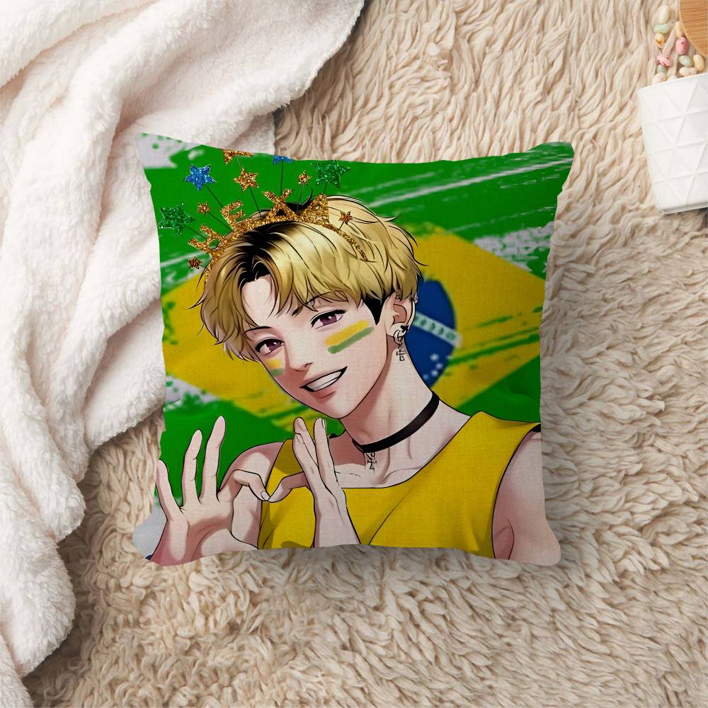 Anime B-Bj A-Alex Pillow Gift Home Office Decoration Bedroom Sofa Car Cushion Cover Case 45X45