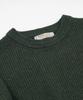 FRIZMWORKS Patch Round Pullover Knit _ Forest Green