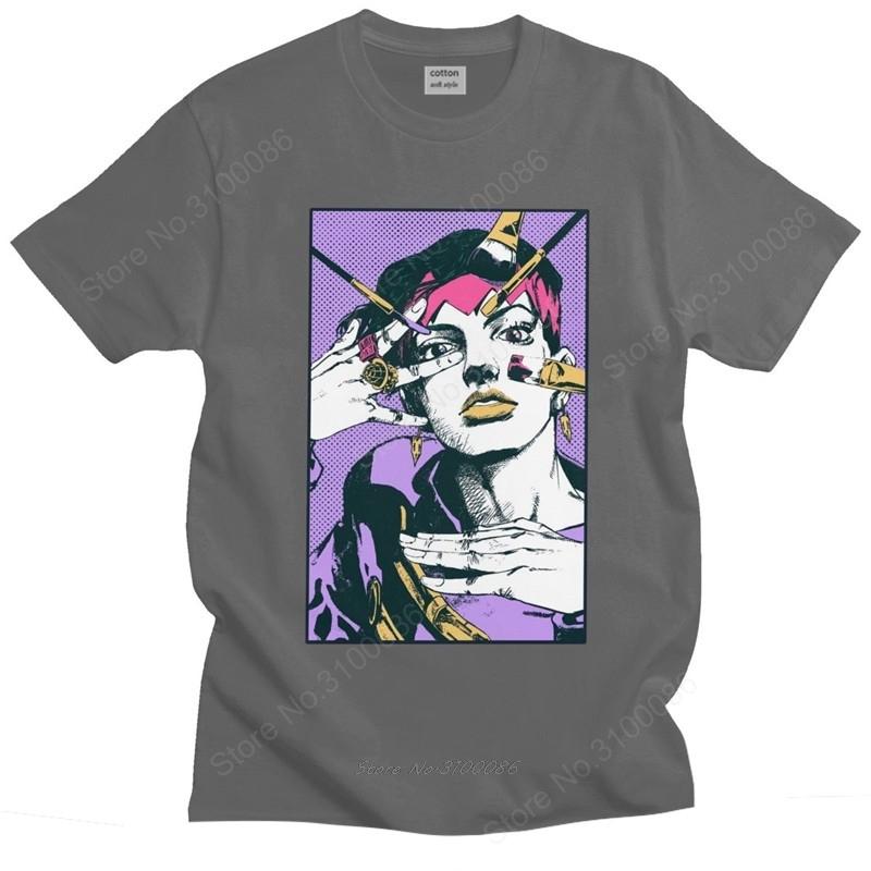 Klasická pánská trička Rohan Kishibe Tričko Jojos Bizarre Adventure Anime Jjba Manga Tričko Bavlněné Tričko Topy Oblečení Merch