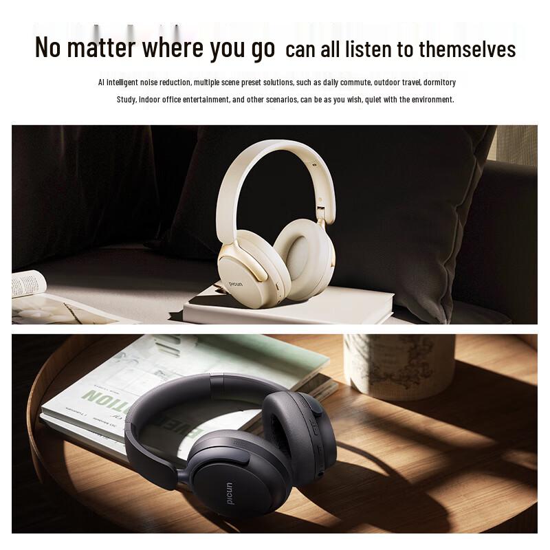 Picun NC60 Active Noise Cancelling Wireless Headphones