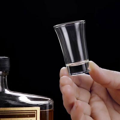 Sada 6 ks Malé panáky na likér, destiláty, vodku, Baijiu, pohárky na víno, 20ml panák, průhledné sklo, svatební párty, skleněné dárky