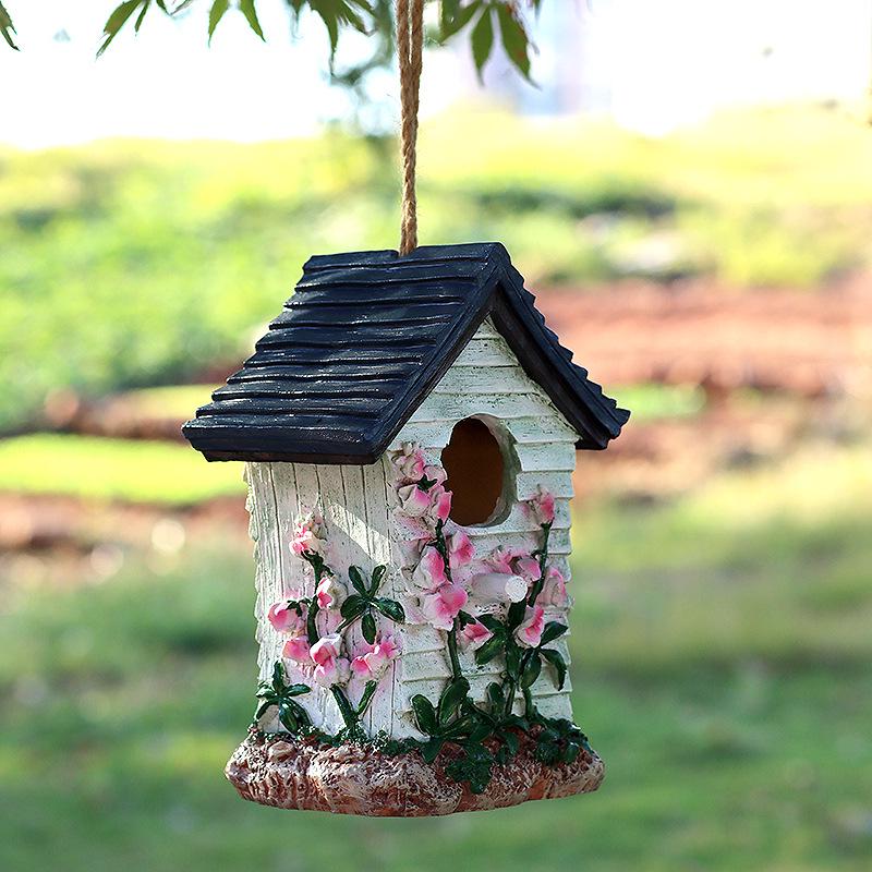 Xianci Outdoor Vogelhaus aus Massivholz: Garten-, Hof- oder Balkondekoration Ornament.
