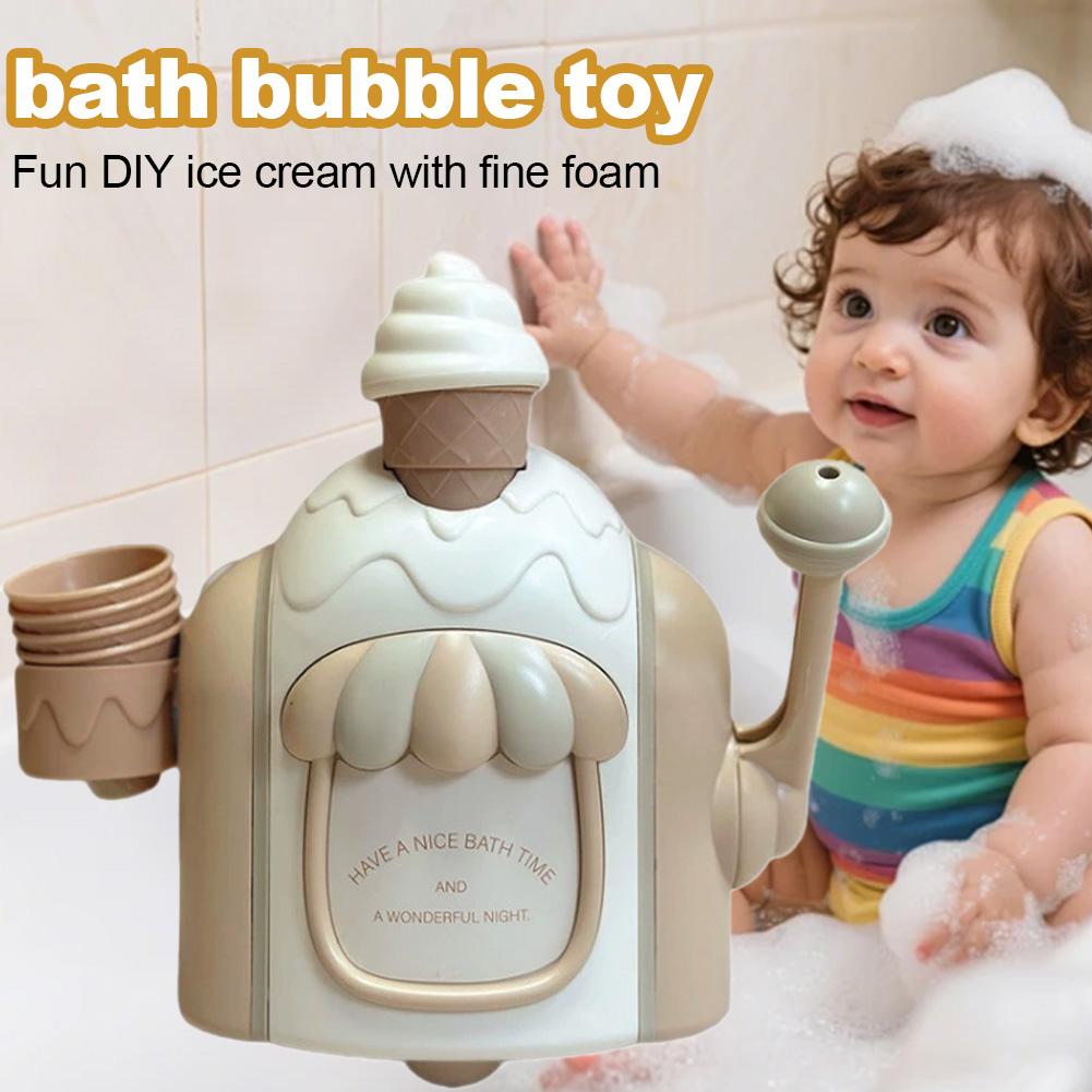 Bath Bubble Toy Funny DlY I Cream With Foam