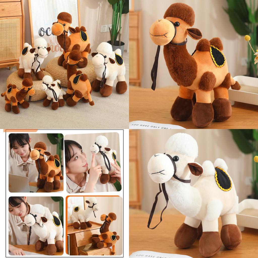 Adorable Plush Camel Toy Soft Stuffed Animal Doll Perfect For Kids Birthday Gifts