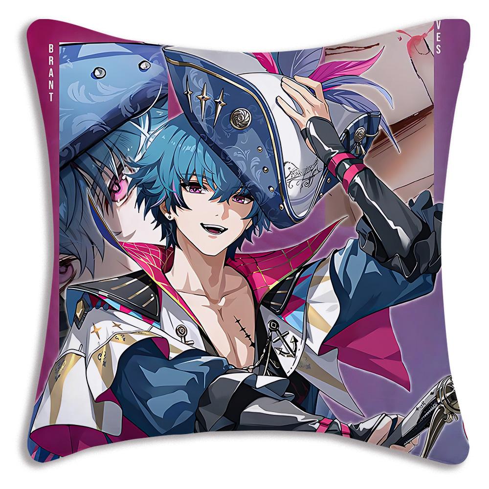 Game Wutherings W-Waves Pillow Covers Cartoon Sofa Decorative Home Double-sided Printing Short Plush Cute Cushion Cover