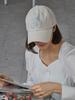 Olinkeompeulliteu Round Logo Ball Cap (Cream Beige)