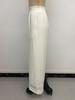 Baifen Zhi Yi: 2026 Resort Style Casual Lace Patchwork Wide-Leg Pants with Elastic Waist