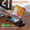 7-in-1 Foldable Wireless Charger for Phone, Watch, Earbuds, Clock, and Lights with Tablet Stand