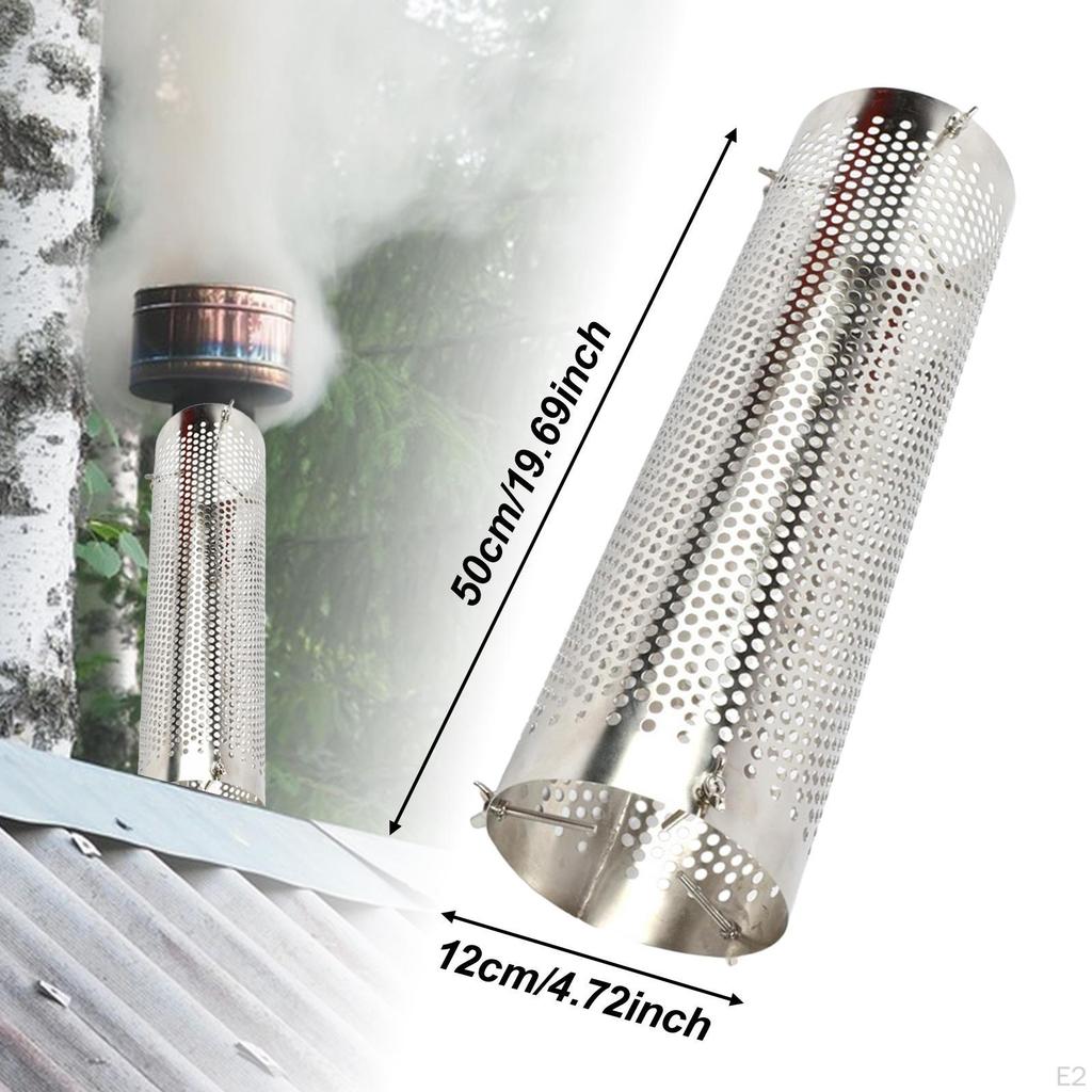 Chimney Anti Scalding Cover Tent Protection Stainless Steel Net Guard Camping Tube for