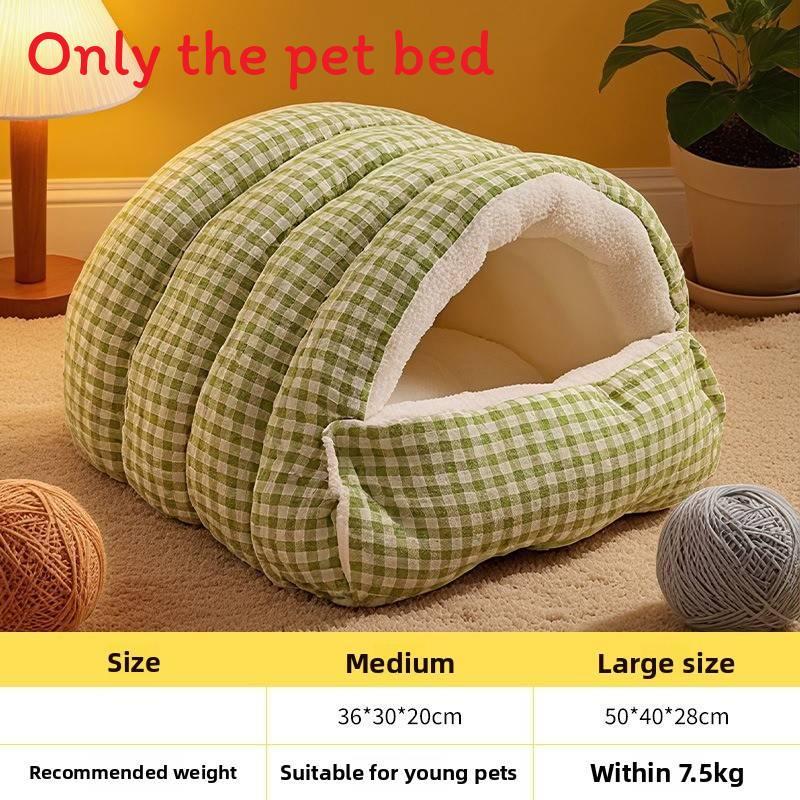 Cama Aconchegante Isolada Para Animais de Estimação Com Capa Removível Para Uso no Inverno Adequada Para Gatos e Cães Pequenos