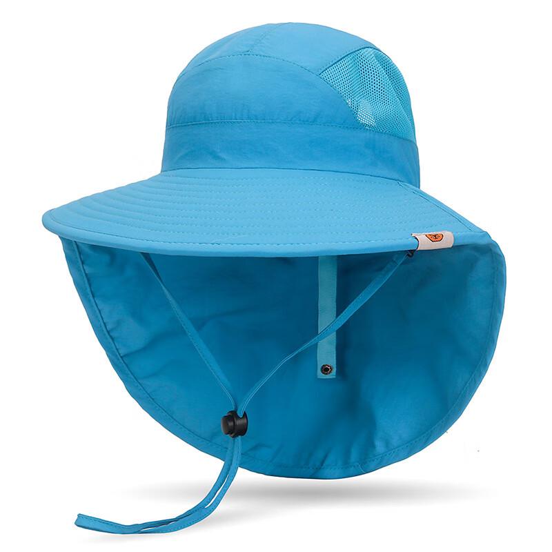 ZHENYUEQI Kids  Wide Brim Sun Hat with Neck Flap Adjustable