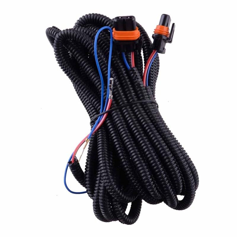 

Black Car Fog Light Wiring Harness Kit 12V Fit for Chevrolet Silverado 1500 2500 2003 2004 2005 2006