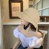 Women's Knot with Sun Hat UV Bow Ponytail Hole Summer Beach