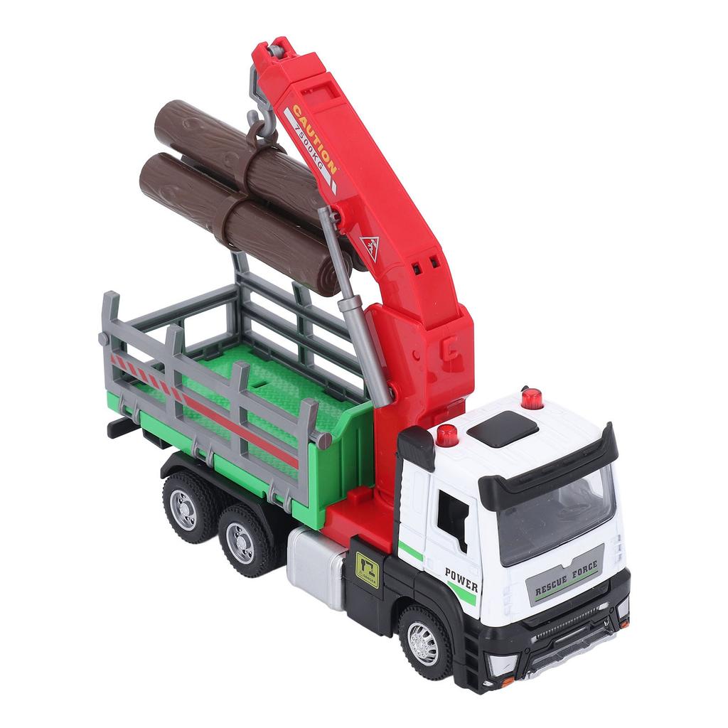 1:32 Holztransportkran Legierungssimulation Holztransporter mit Licht Ton für Kinder Kleinkinder