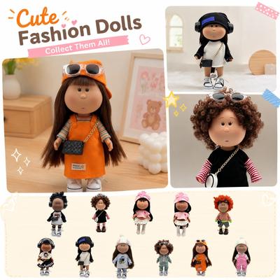Vinyl Doll with Removable Outfit Soft Material Collectible Figurine Standing Approximately 10 Inches Tall Suitable for Display or Play