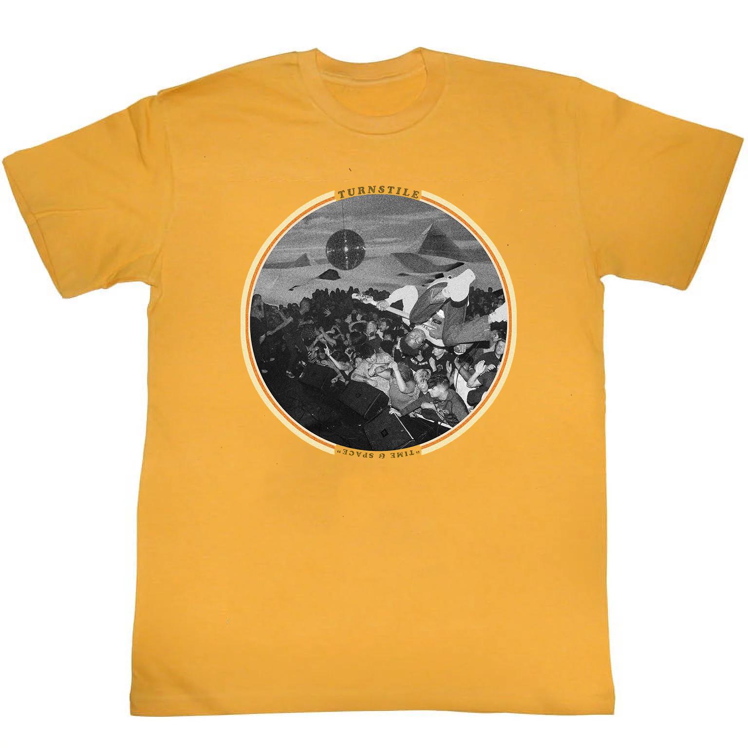 Turnstile Band Time Space Yellow Cotton T Shirt Mens Womens Tees Top Full Size S-4XL S