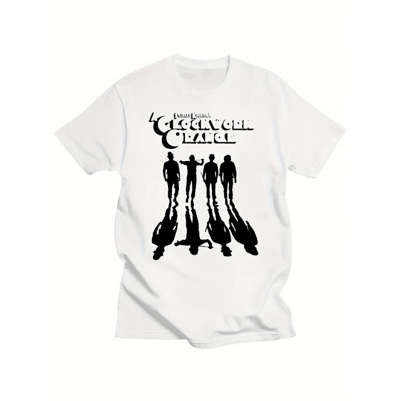 Movie A Clockwork Orange Classic Silhouette Tshirt Summer New Casual Unisex Tshirt S