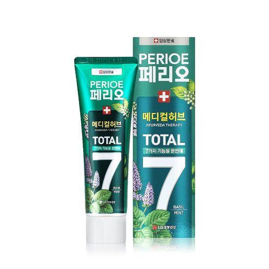 Perioe Total 7 Medical Herb Toothpaste 100g (Choose 1 of 2 flavors) (Basil Mint / Lime Herb Mint)