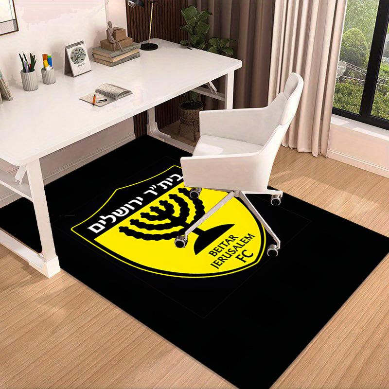 Beitar Football Club Printed Area Rug for Office, Chair Rug, Decorative Carpet Floor Mat, Large Size Fan gifts Christmas gifts