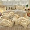 Striped Bedding Set Korean Style Duvet Cover Set Flat Sheets Set Single Twin Double Size Bed Linen Set Back To School Season