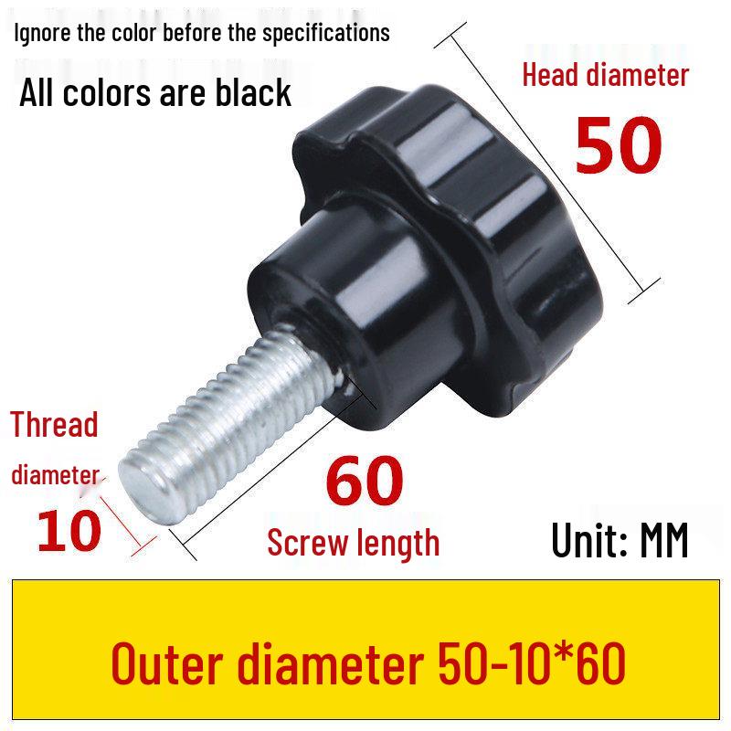 Star-Shaped Bakelite Hand-Tightening Screw Handle (M4-M10)