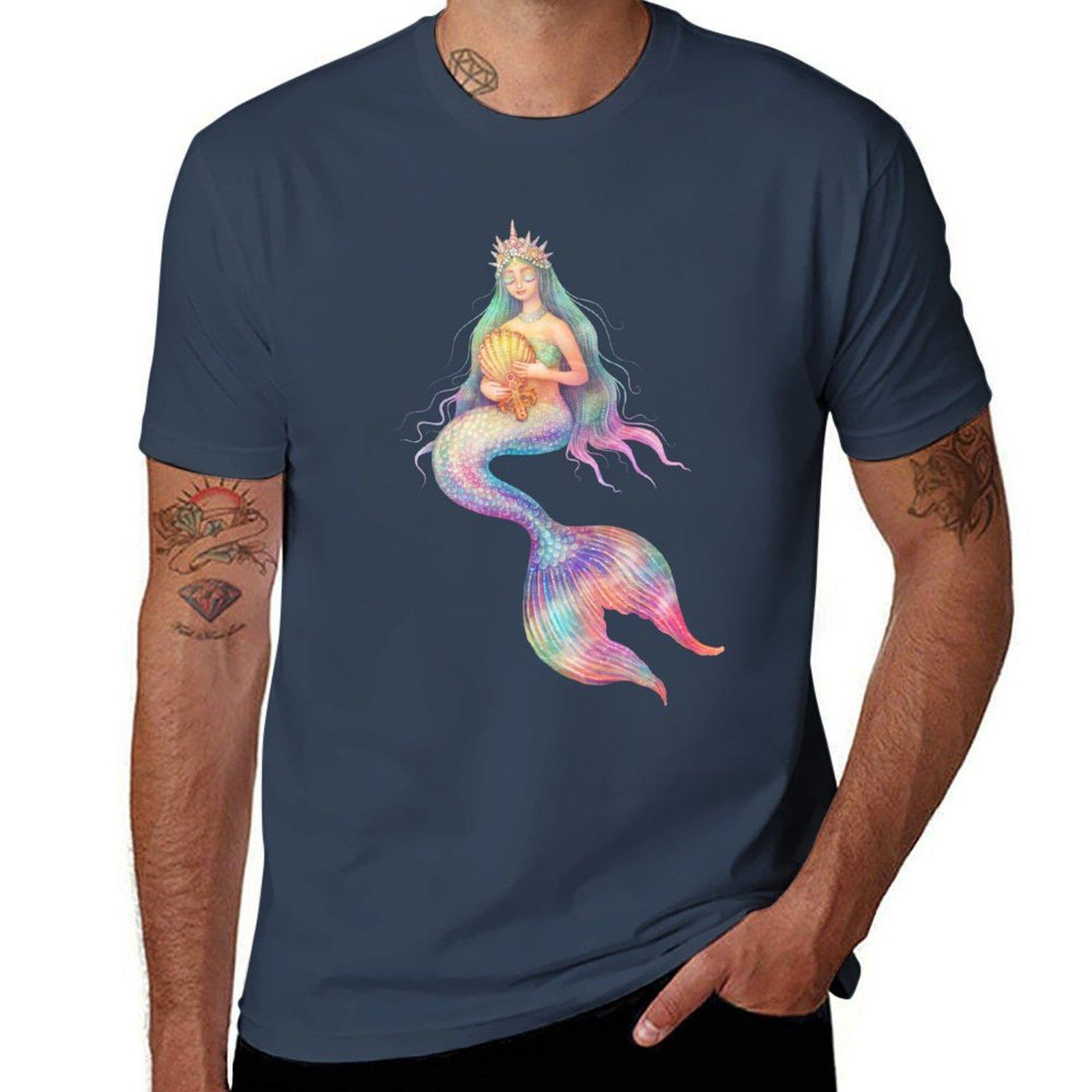 Magical Mermaid I TShirt Stylish Print Short Sleeve Tee S