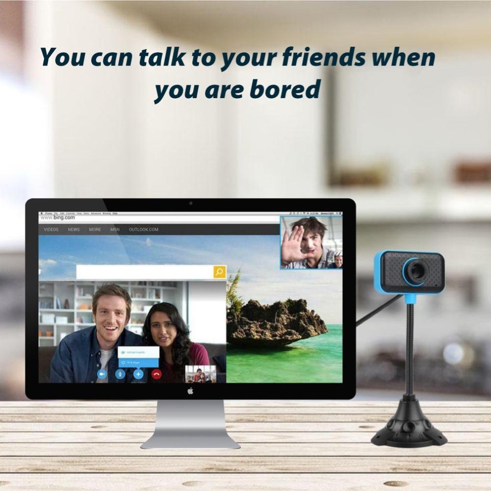 Webová kamera Flexibilní USB 2.0 480P videokamera Počítač PC Digitální webová kamera s mikrofonem