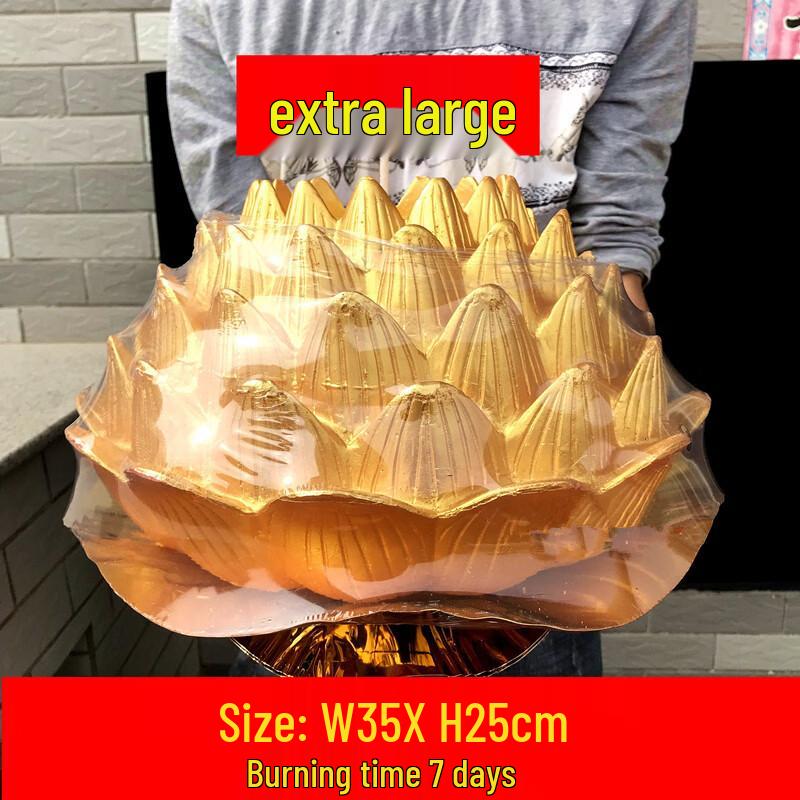 Золотая Лотос Свеча-Лампа