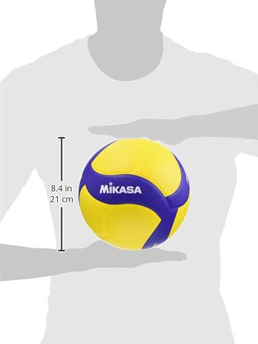MIKASA Volleyball Practice Ball, Size 4, for Junior High School and Women, Yellow/Blue, V430W, Recommended Internal Pressure 0.3 Kgf/cm²