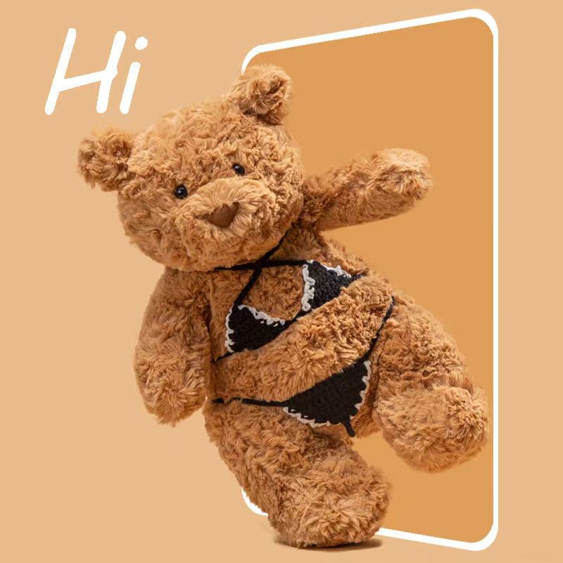 28/36/40cm Simulation New High Quality Sexy Bikini Bear Doll Stuffed Plush Toy Cartoon Anime Cute Pillow Gift for Friends Fun Doll