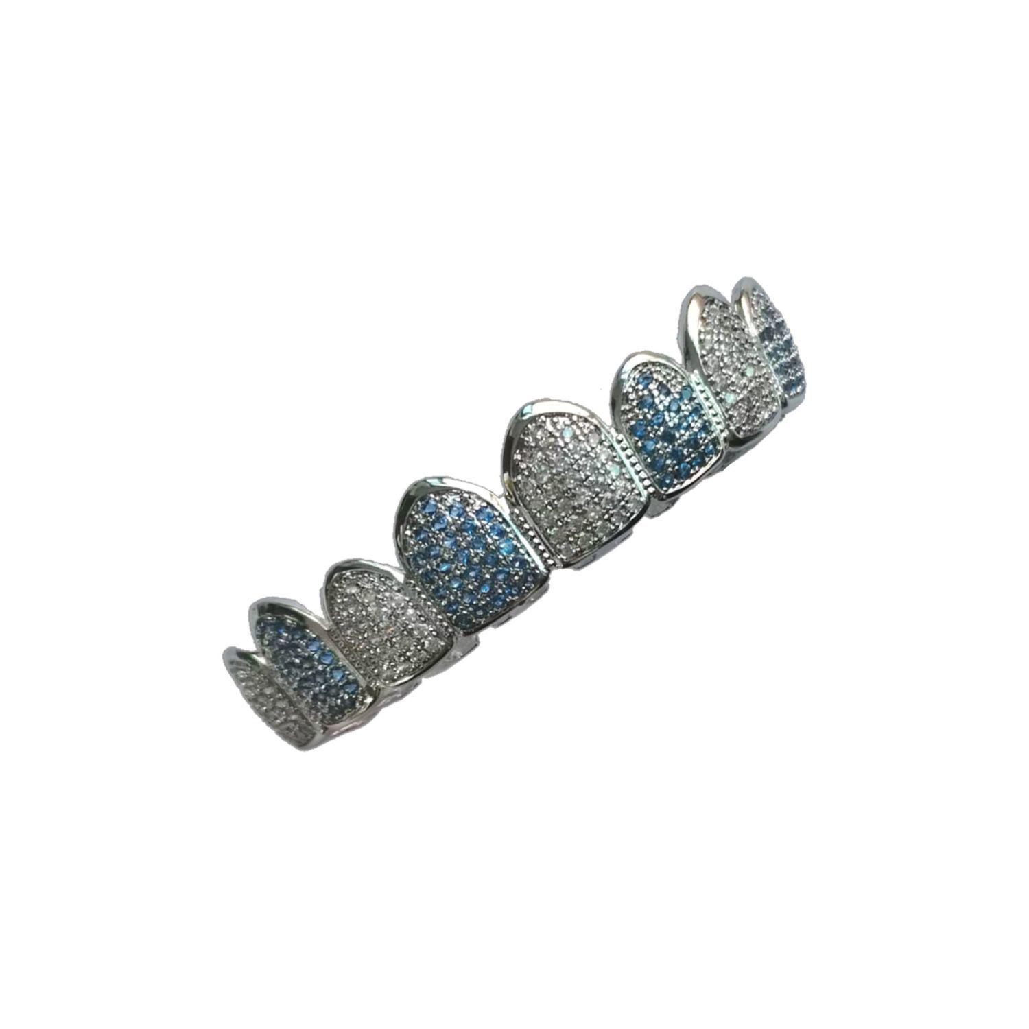 Hot Selling Unisex Hip Hop Eight-Tooth Zirconia Grillz for Christmas Role-Playing
