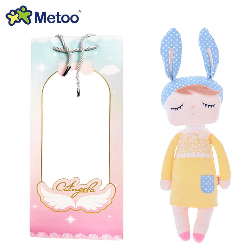 Original Metoo Dream Bunny Angela13-inch Plush Doll Girly Cute Stuffed Toys Birthday Gifts For Kids Baby