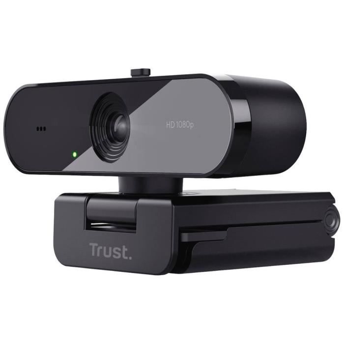 Webcam Full HD - TRUST - TW-200 - 1920x1080 pixels - Microphone à longue distance - Noir