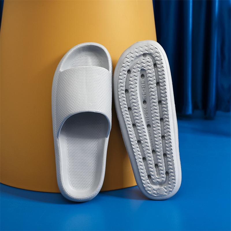 Cool slippers women's summer home non-slip bathroom bath couple eva deodorant soft bottom stepping on shit feeling women's slippers