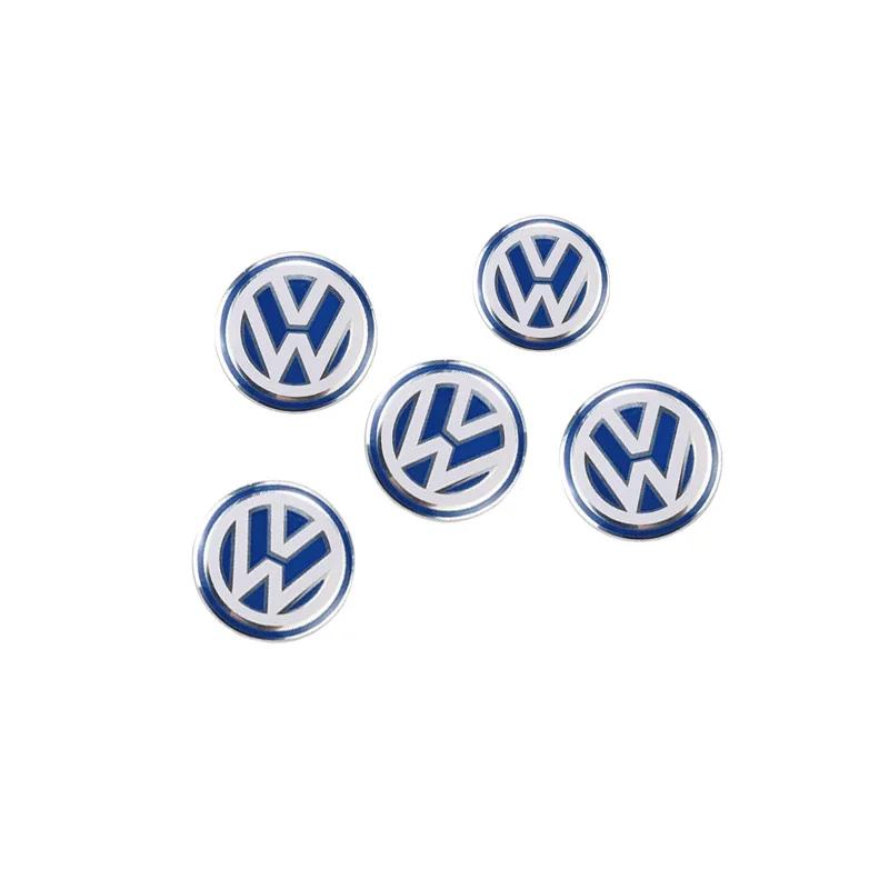 

VW GTI GOLF 2026 Hot For VW VOLKSWAGEN 5/10PCS Car Remote Key Sticker Aluminum Emblem Decoration Decal For VW GTI Polo Golf Pass