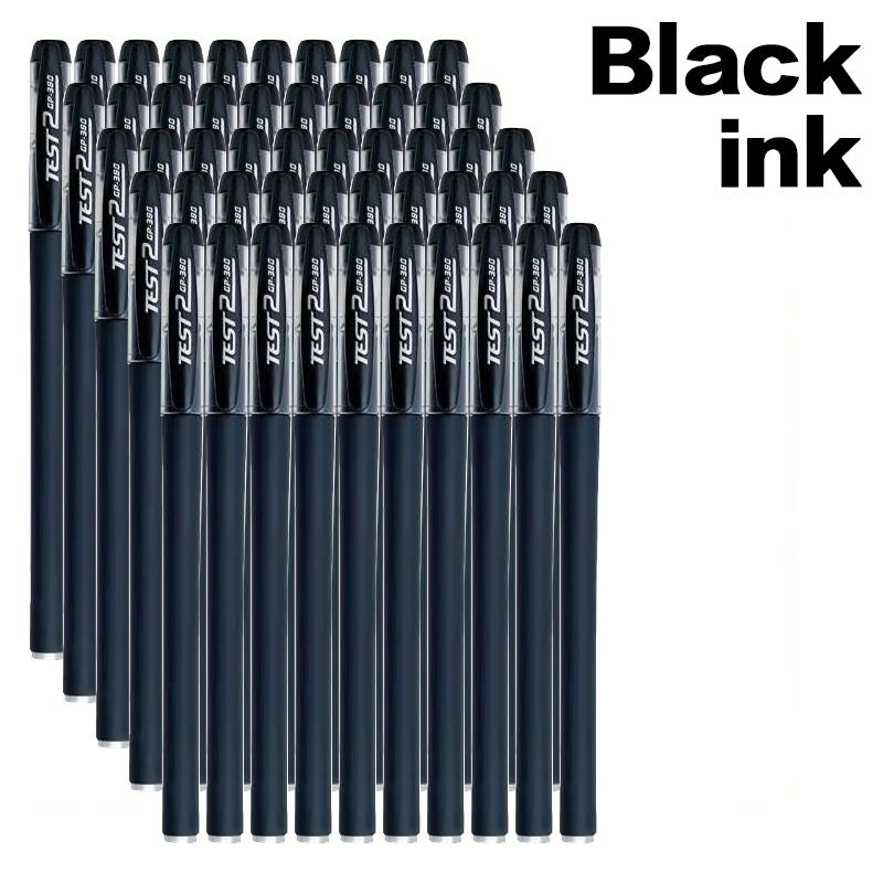 10/100pcs Gel Pen Set 0.5mm Perfect Smooth Writing For Students Exams Office School Supplies Ball-point Pen