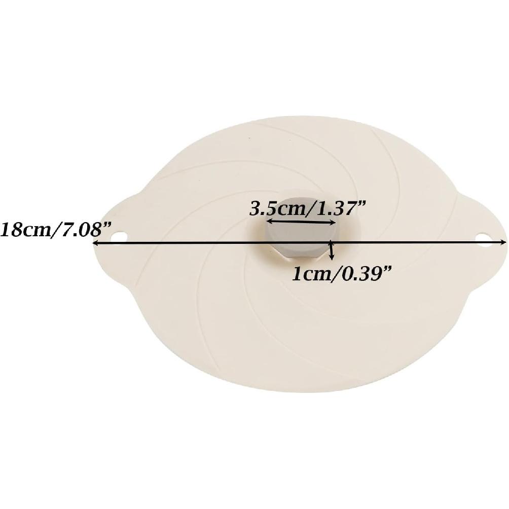 2 Pack Silicone Bowl Lids Microwave Splatter Cover 6 Inch Universal Silicone Lids Reble Heat Resistant Lid for Pots Cups and Bowls