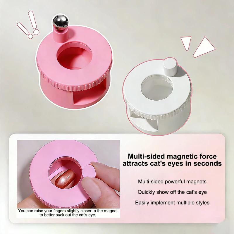 Rotierender Katzenauge-Nagelmagnet Breiter Licht-Glaskugel-Effekt Multifunktional Starker Automatischer Nagelkunst-Magnet Für Gel-Nagellack