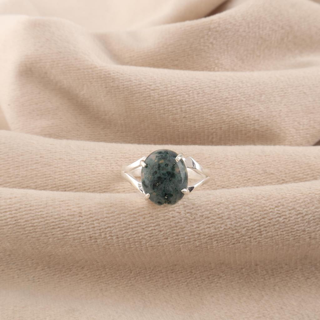 Mosagaat Edelsteen 925 Sterling Zilver Dames Sieraden Handgemaakt Mooie Ring Voor Verjaardagscadeau RR-75-24