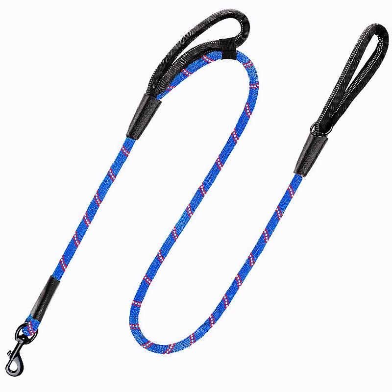 Dog Leash Reflective Dogs Leashes Double Leashes for Dog Walking Nylon Rope 150cm Comfortable Handle Dogs Leash Pet Chain Leads