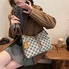 Women's bag 2025 new winter retro printing large-capacity shoulder bag versatile casual bag messenger women's bag
