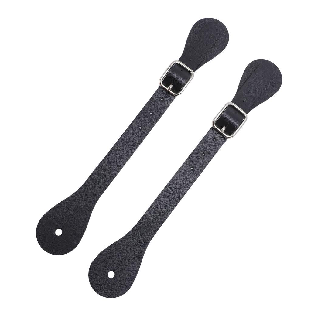 Paar Sporenriemen aus Synthetikleder Verstellbare Länge 22cm lang Western Cowboy Sporenhalter für