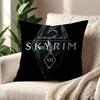 E-Elder S-Scrolls V Skyrim Poszewka na poduszkę Dom Sofa Salon Biuro Sklep Pokrowiec Nadruk Komfort Dekoracja Nordic Simplicity