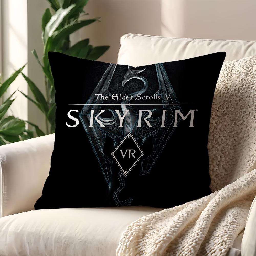

E-Elder S-Scrolls V Skyrim Наволочка для подушки Дом Диван Гостиная Офис Магазин Чехол Печать Комфорт Украшения Скандинавская простота 40x40cm