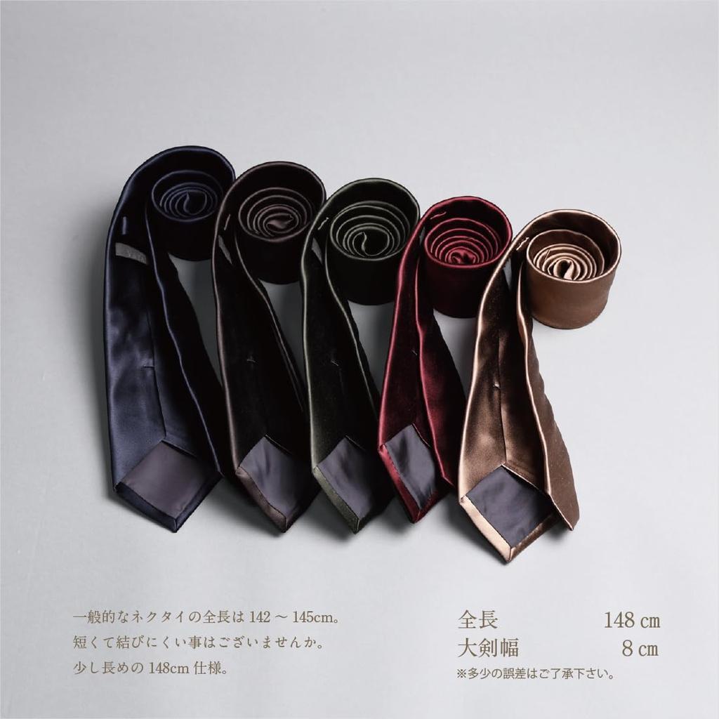 Necktie Made In Made In Tango Satin Plain Solid Dot Striped Silk Luxury Made In Japan Brand Stylish Business Present Wyand Tailor [Y&TAILOR] Kyoto,