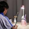 LED Table Lamp Folding Eye Protection Desk Lamp Pen Holder Small Reading Light for Student Oem Phone Holder Bedroom Table Light