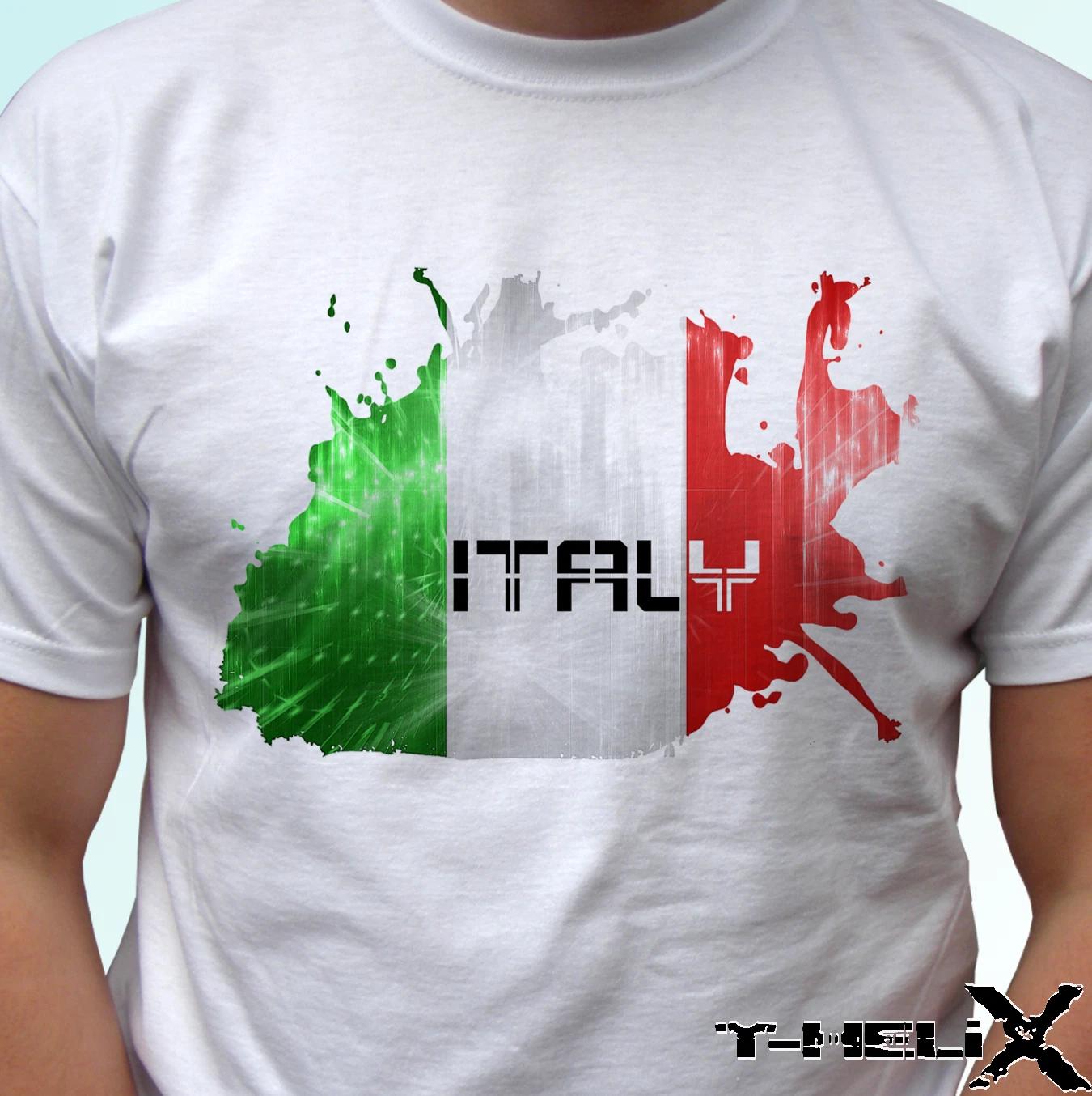 

Italy flag - white kids boys T-Shirt top country design - s s kids & baby sizes 110