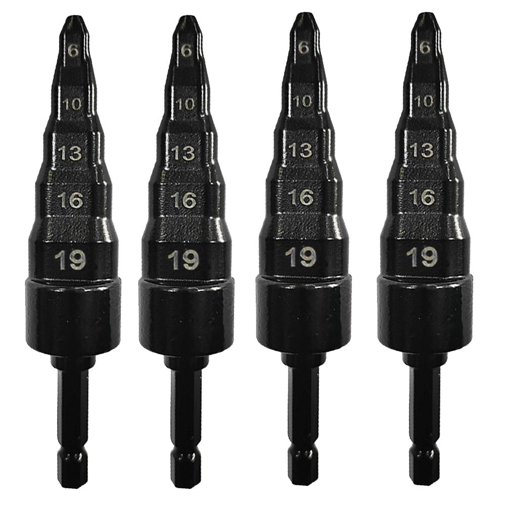 5 In 1 Air Conditioner Copper Pipe Expander Swaging Drill Bit Set Swage Tube Expander Soft Copper Tubing Tools or HVAC Repair